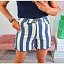 Short Rayas Azules